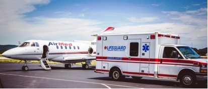 Air Ambulance and Ground Ambulance Await Deployment